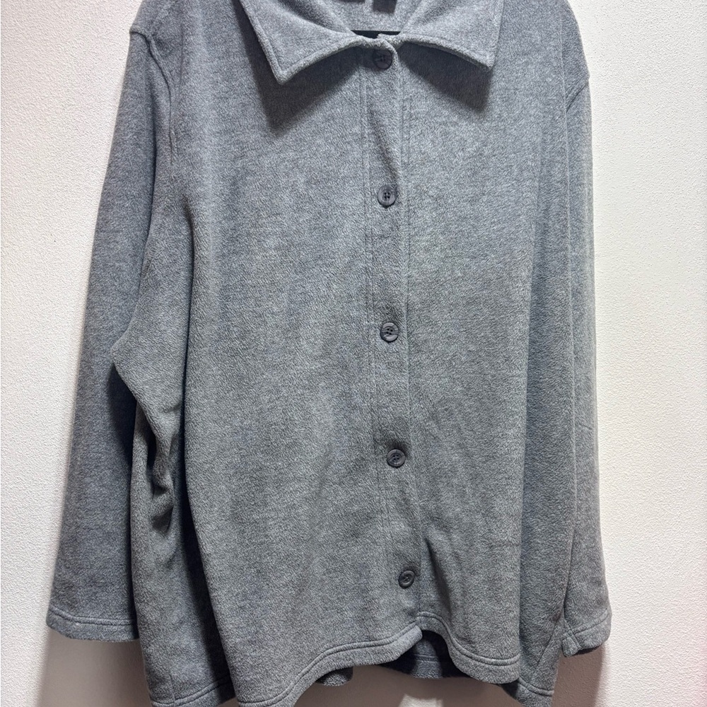 Plus Size Fleece Northcrest Light Gray Cozy Fleece 4X